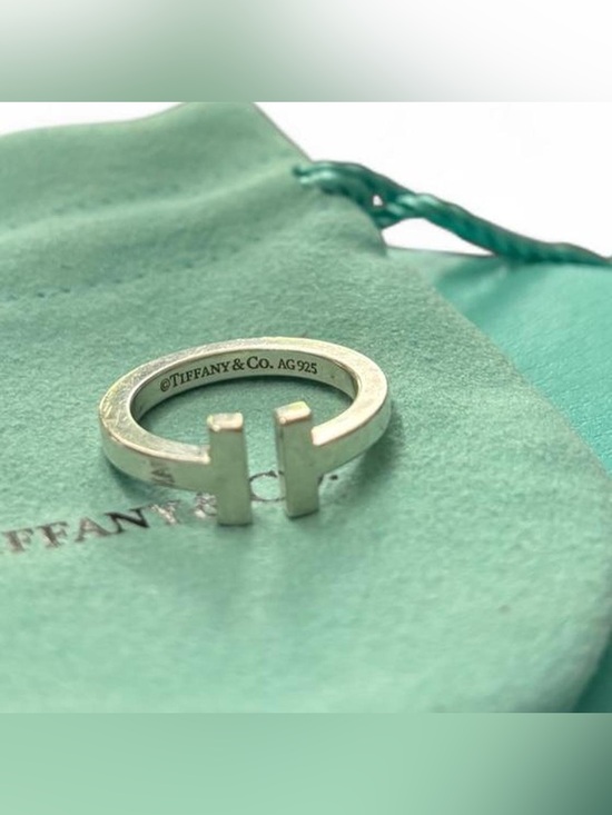 Tiffany & Co. Jewelry - Authentic Tiffany & Co. T Square Ring in Sterling Silver